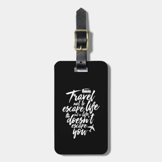 Het Inspirerend leven van de Reizigersprijs maakt  Bagagelabel (Voorkant verticaal)