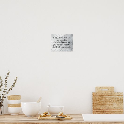 Het inspirerend poster van de citaat maakt een ver (Keuken)