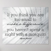 Het inspirerend poster van de citaat maakt een ver (Voorkant)