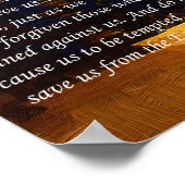 Het Inspirerend Poster van de Lord's Prayer (Hoek)