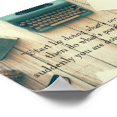 Het Inspirerend Poster van het Citaat Doend het On (Hoek)