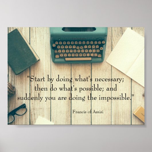 Het Inspirerend Poster van het Citaat Doend het On (Voorkant)