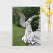 Het inspirerend wenskaart van de engel kaart (Gele Bloem)