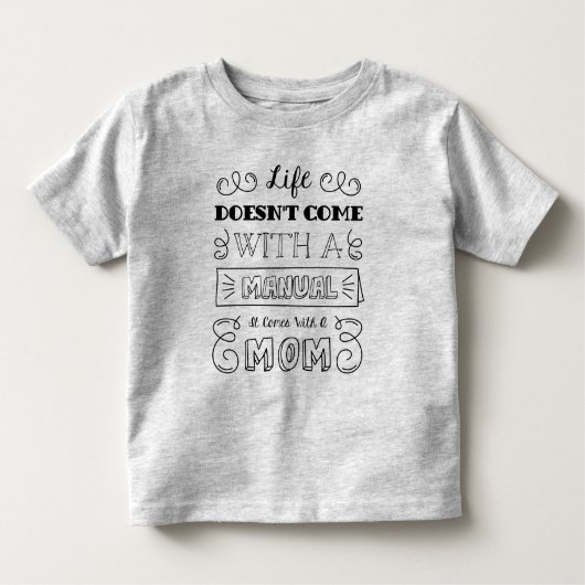 Het inspirerende Leven en het Citaat van Mam | SHI Kinder Shirts (Voorkant)