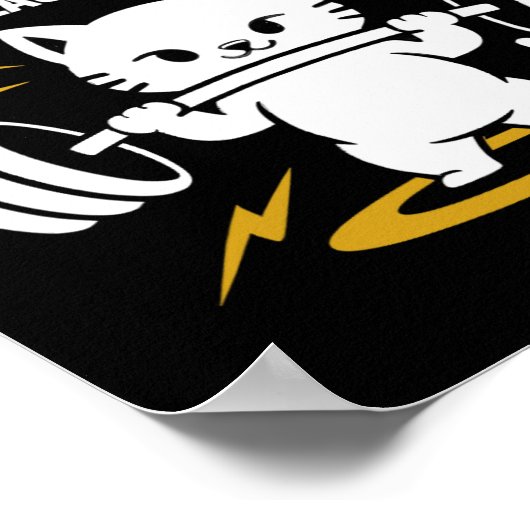 Het installeren van Spieren Wacht Schattigee Gym C Poster (Hoek)