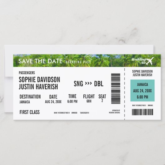 Het instappen  Beach van de Pas sparen de Datum (Voorkant)