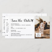 Het instappen de Bestemming van het Kaartje van de (Voorkant / Achterkant)