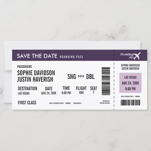 Het instappen de Witte van het Paars van de pas s (Voorkant)