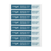 Het instappen het  Blauwe Adres van de Kaart van d (Vel)