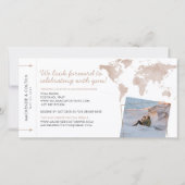 Het instappen van pas sparen de Wereldkaart van de (Achterkant)