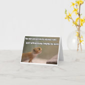 Het intense wenskaart van de Gekko van Ogen Kaart (Gele Bloem)