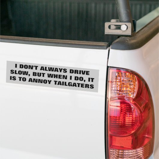 Het interessantste langzame stuurprogramma ter wer bumpersticker (Op Truck)