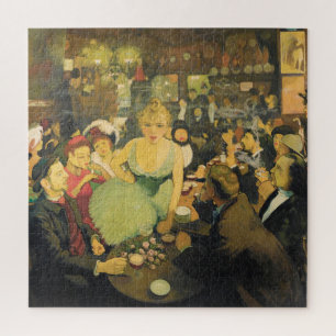 Het interieur bij Bruant door Louis Anquetin Legpuzzel