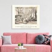 Het interieur van H.C. Redington & Company Canvas Afdruk (Insitu (Woonkamer))