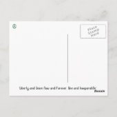 Het internationale Briefkaart Van de Noord- tuin (Achterkant)