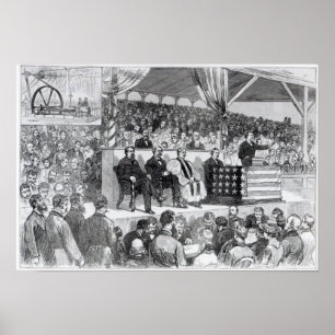 Het internationale katoenoverzicht van Atlanta Poster