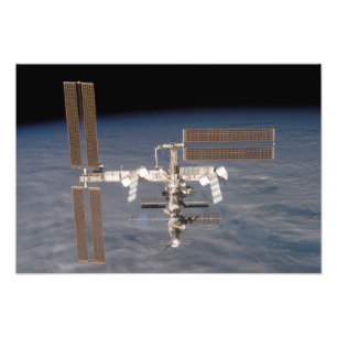 Het internationale ruimtestation 7 foto afdruk