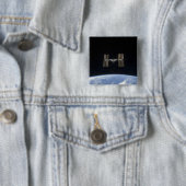Het internationale ruimtestation 7 vierkante button 5,1 cm (In situ)