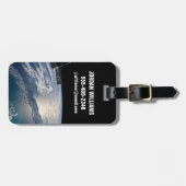 Het internationale ruimtestation boven de Atlantis Bagagelabel (Voorkant horizontaal)