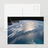 Het internationale ruimtestation boven de Atlantis Briefkaart (Voorkant / Achterkant)