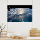 Het internationale ruimtestation boven de Atlantis Poster (Keuken)