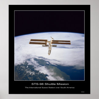 Het internationale ruimtestation poster