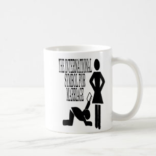 Het internationale symbool voor het huwelijk koffiemok