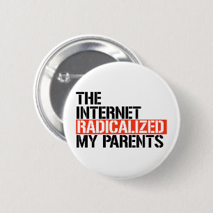 Het internet radicaliseerde mijn ouders ronde button 5,7 cm
