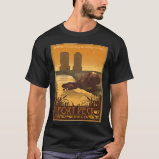 Het interpretatiecentrum van Fort Peck T-shirt
