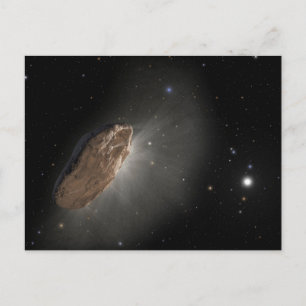 Het interstellaire object Oumuamua. Briefkaart