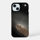 Het interstellaire object Oumuamua. iPhone 15 Hoesje (Achterkant)