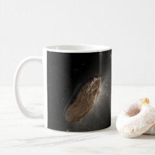 Het interstellaire object Oumuamua. Koffiemok