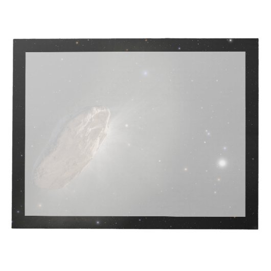 Het interstellaire object Oumuamua. Notitieblok (Voorkant)