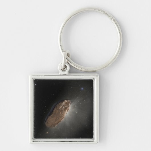 Het interstellaire object Oumuamua. Sleutelhanger (Voorkant)