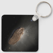 Het interstellaire object Oumuamua. Sleutelhanger (Achterkant)