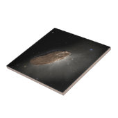 Het interstellaire object Oumuamua. Tegeltje (Zijkant)