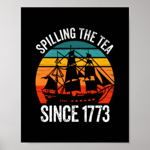 Het invullen van de thee sinds 1773 poster