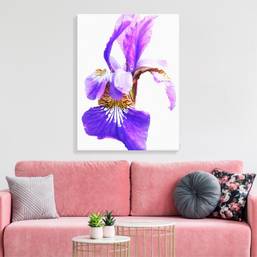 HET IRIS-POSTER CANVAS AFDRUK (Insitu (Woonkamer))