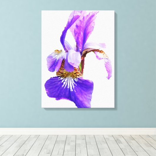 HET IRIS-POSTER CANVAS AFDRUK (Insitu (Houten vloer))