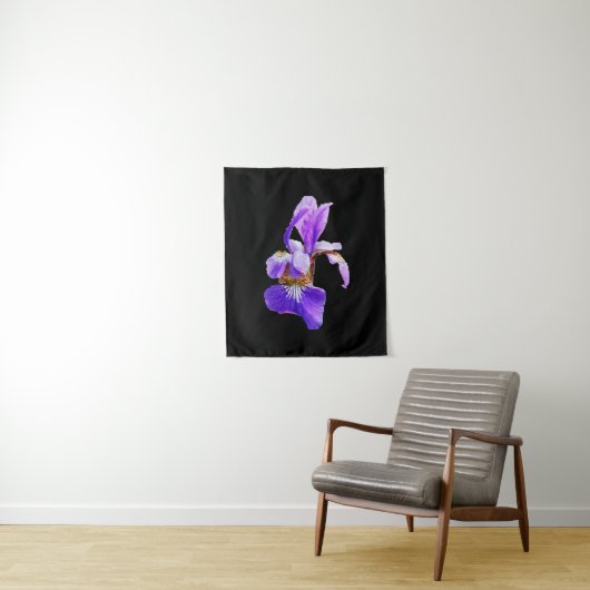 HET IRIS-POSTER WANDKLEED (In situ)