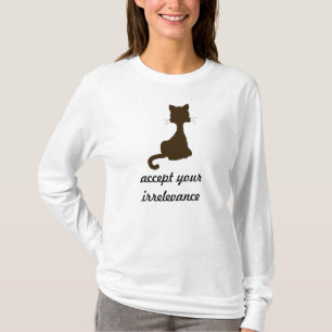Het irrelevante kattenShirt T-shirt