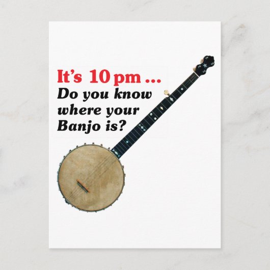 Het is 10 uur... Briefkaart (Voorkant)