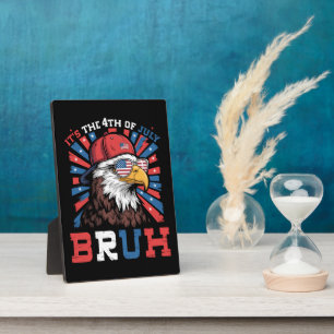 Het is 4 juli bro Bald Adelaar Patriottisch Fotoplaat