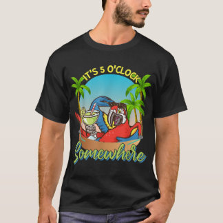Het is 5 oclock ergens Drink Parrot T-shirt