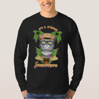 Het Is 5 Uur Overal Amerikanse Korthaar Drinken T-shirt