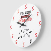 Het is 5 uur overal. grote klok (Hoek)