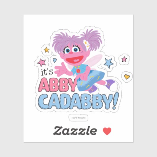 Het is Abby Cadabby. Sticker (Vel)