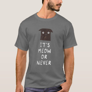 Het is al of niet — grappige kat t-shirt