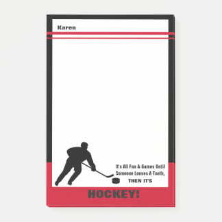 Het is All Fun & Games...Dan is het HOCKEY! Post-it® Notes