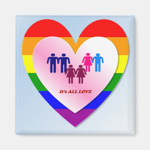 Het is All Love Magnet Magneet